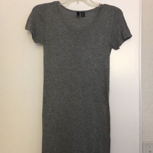 Maxi Gray Shirt Dress